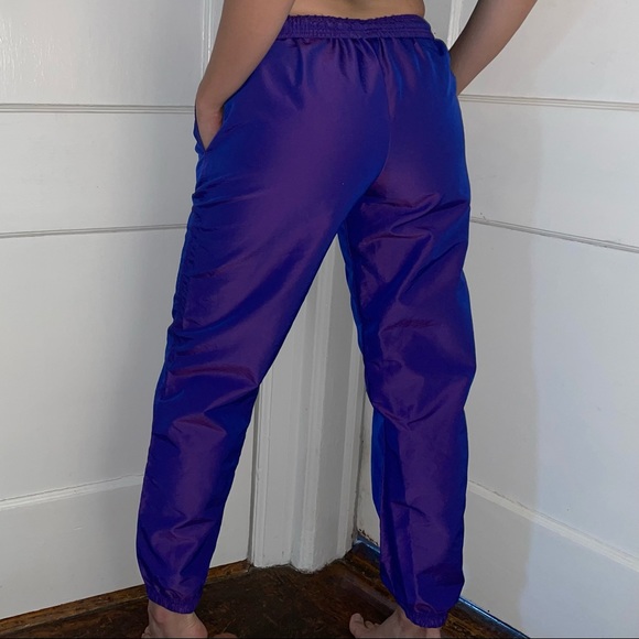 Vintage Elan Purple Track Pants / Swishy Pants - Picture 3 of 5